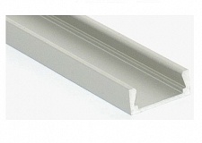 Комплект алюминиевого профиля ПП-443 для светодиодной ленты. Накладной низкий. Комплект: алюмиевый профиль, светорассеиватель, торцевые заглушки. Длина 2000 мм. 