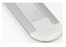 Комплект алюминиевого профиля ПП-444 для светодиодной ленты. Врезной низкий. Комплект: алюмиевый профиль, светорассеиватель. Длина 2000 мм.